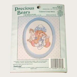 Janlynn Precious Bears Boy's Teddy Counted Cross Stitch Kit 139-13 Granny Core
